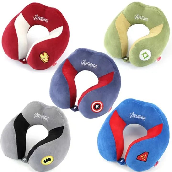 Avengers Neck Pillow for Travel U shaped Comfortable Filled with Full of Cotton - Random colors - Wtick Shop