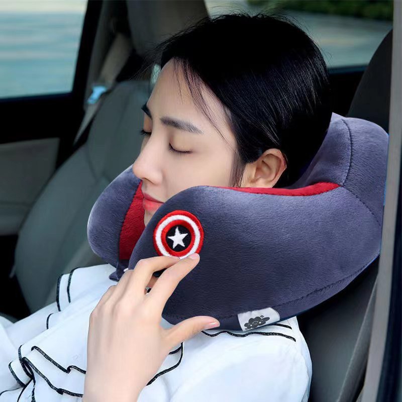 Avengers Neck Pillow for Travel U shaped Comfortable Filled with Full of Cotton - Random colors - Wtick Shop
