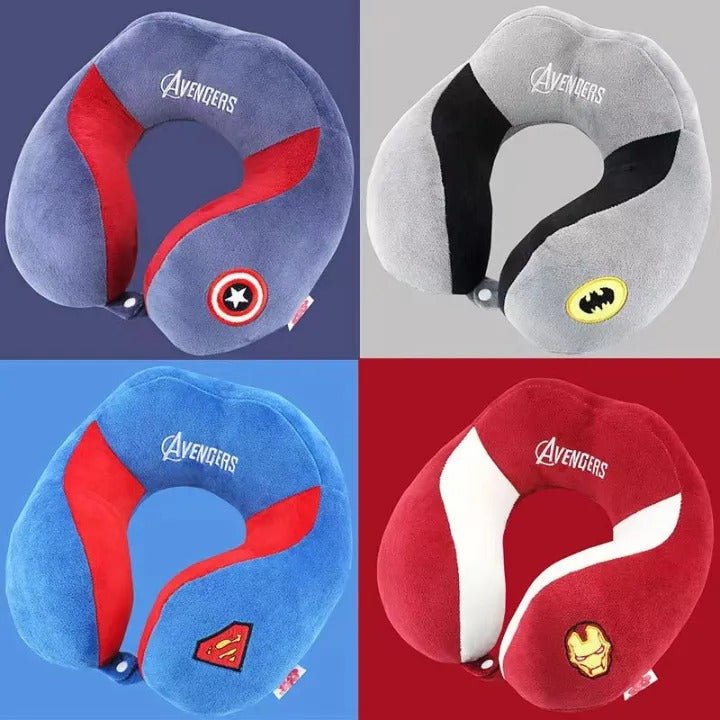 Avengers Neck Pillow for Travel U shaped Comfortable Filled with Full of Cotton - Random colors - Wtick Shop