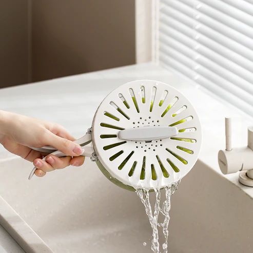 Dust - Proof Fruit Drainer Basket - Hidden Folding Handle Drain - Wtick Shop